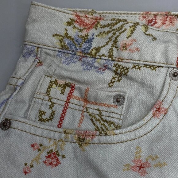 We The Free Women’s Eden Printed High-Slouchy Wide-Leg Pants – Ivory/Multi – 28 - Picture 12 of 14